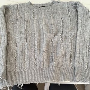 Grey R + A Cashmere blend sweater